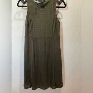 Maurices Olive Green Faux Suede Laser Cut Midi Dress